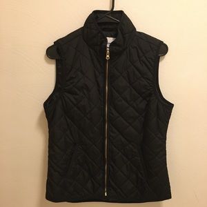 Old Navy Black Quilted Vest